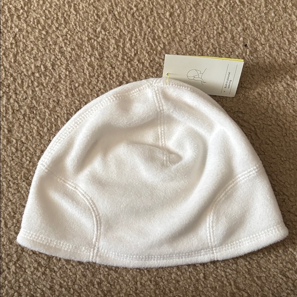 NWOT Beanie Bundle C.C Red Knit, Brown Alpine Design, & White All in Motion - Picture 9 of 13